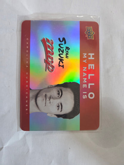 Ryan Suzuki Upper Deck MVP Hockey Hello My Name Is [Carolina Hurricanes]