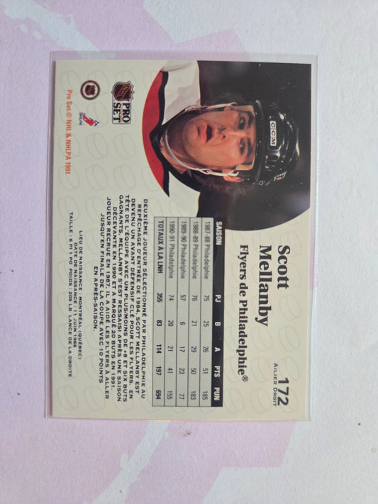 Scott Mellanby French NHL Pro Set #172 [Philadelphia Flyers]