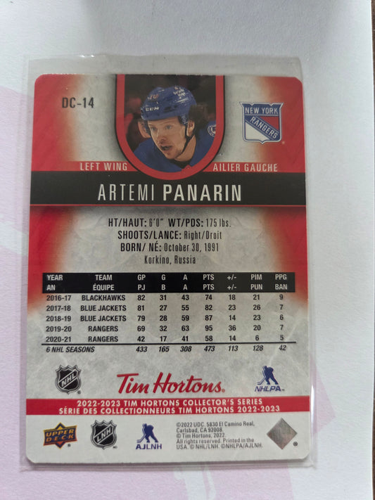 Artemi Panarin Tim Hortons Upper Deck [New York Rangers]