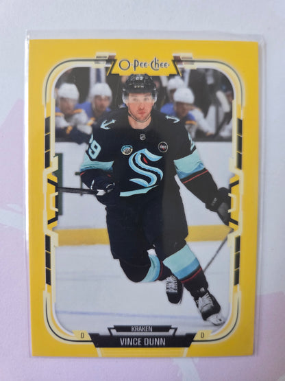 Vince Dunn Yellow O-Pee-Chee Hockey #404 [Seattle Kraken]