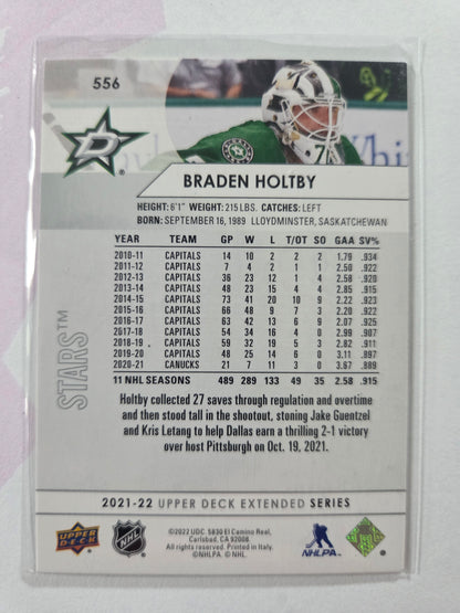 Braden Holtby Upper Deck Extended Series #556 [Dallas Stars]