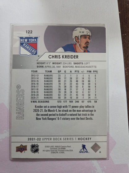 Chris Kreider Upper Deck Series 1 #122 [New York Rangers]