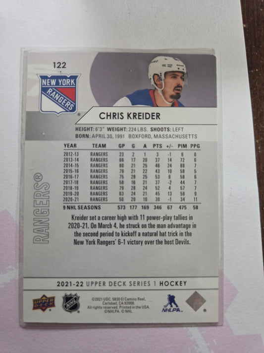 Chris Kreider Upper Deck Series 1 #122 [New York Rangers]