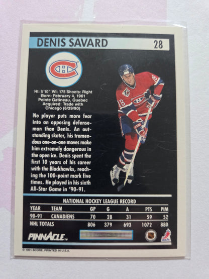 Denis Savard Pinnacle Hockey #28 [Montreal Canadians]