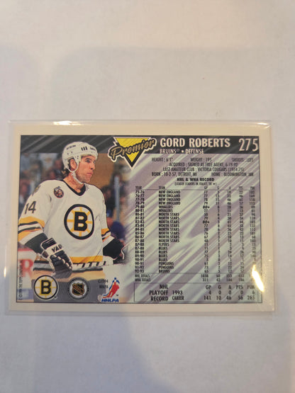 Gord Roberts Premier Hockey #275 [Boston Bruins]