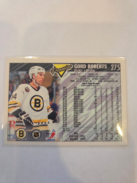 Gord Roberts Premier Hockey #275 [Boston Bruins]
