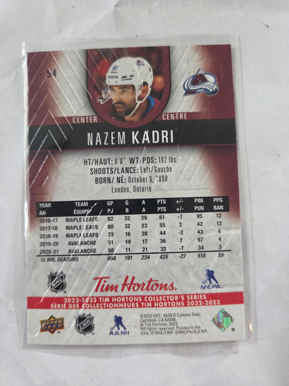 Nazem Kadri Tim Hortons Upper Deck #54 [Colorado Avalanche]