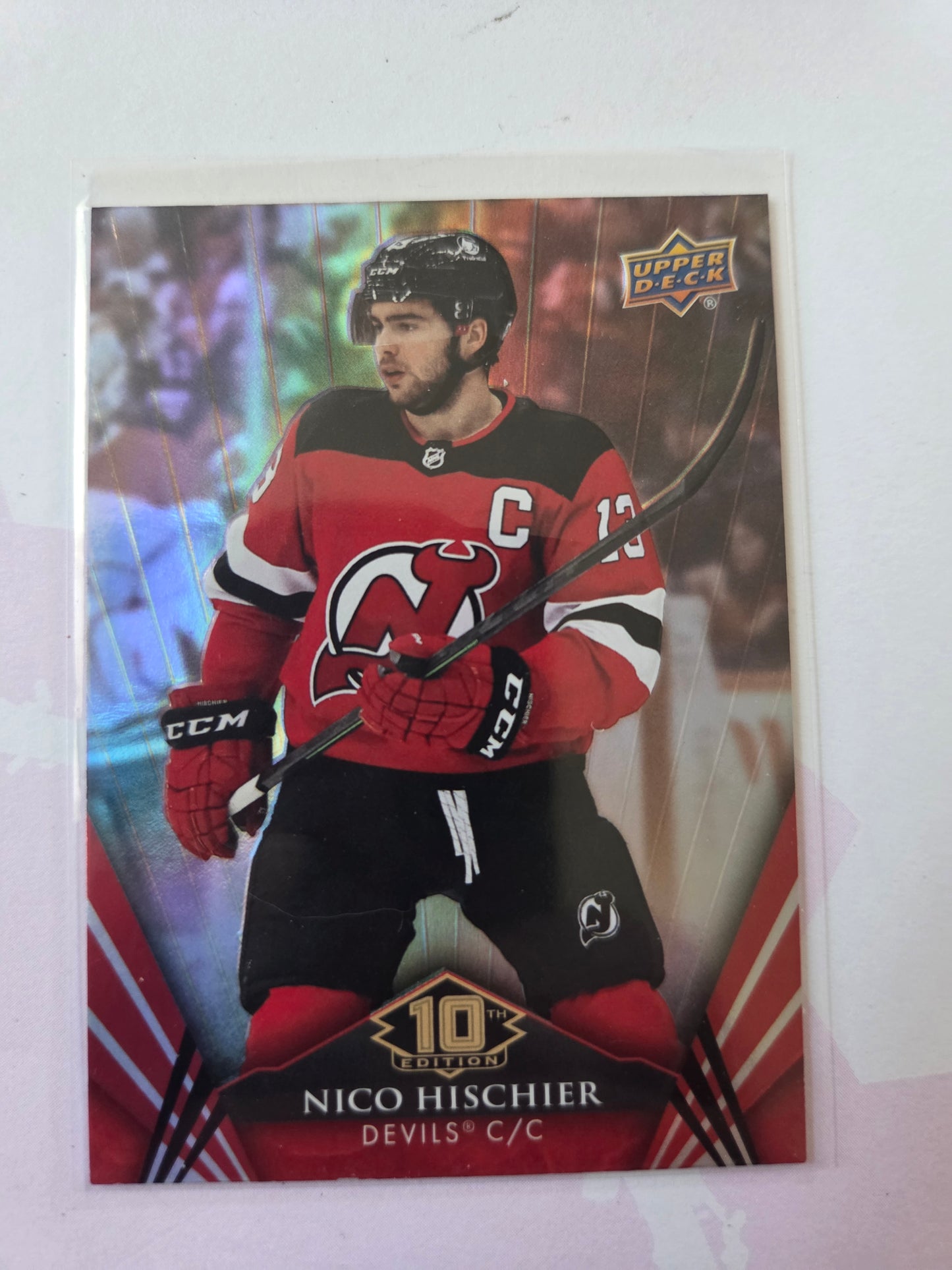 Nico Hischier Upper Deck 10th Edition #31 [New Jersey Devils]