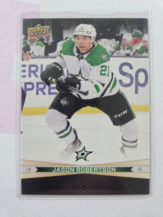 Jason Robertson/Wyatt Johnston Upper Deck #82 [Dallas Stars]