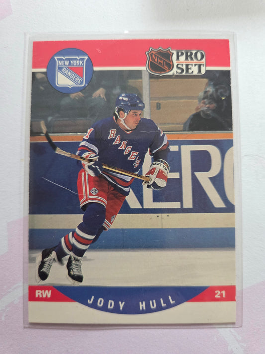 Jody Hull NHL Pro Set #490 [New Jersey Devils]