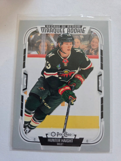 Hunter Haight O-Pee-Chee Hockey Marquee Rookie #588 [Minnesota Wild]
