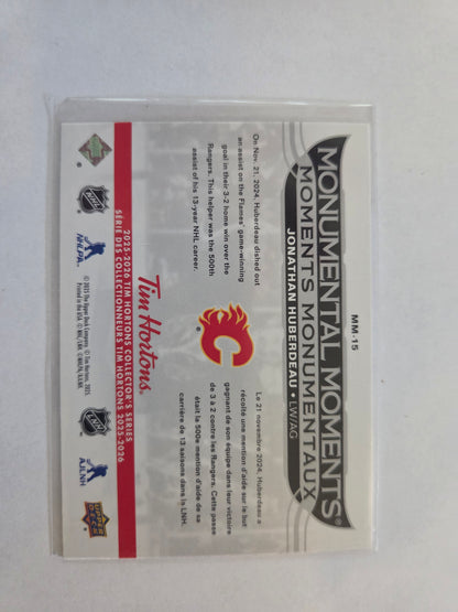 Jonathan Huberdeau Upper Deck Monumental Moments [Calgary Flames]