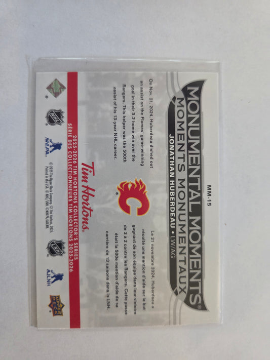 Jonathan Huberdeau Upper Deck Monumental Moments [Calgary Flames]