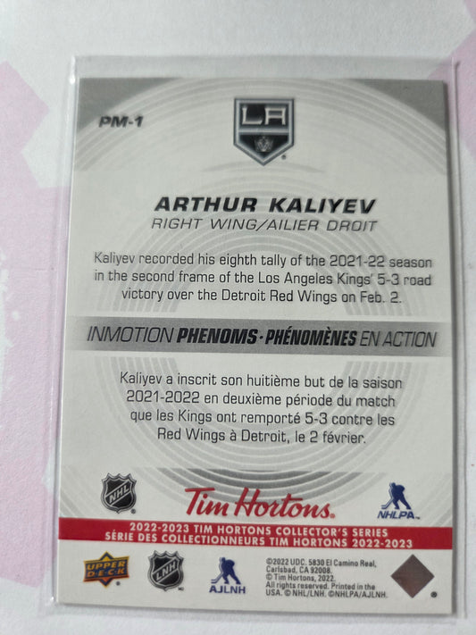 Arthur Kaliyev Upper Deck Inmotion Phenoms [Los Angeles Kings]