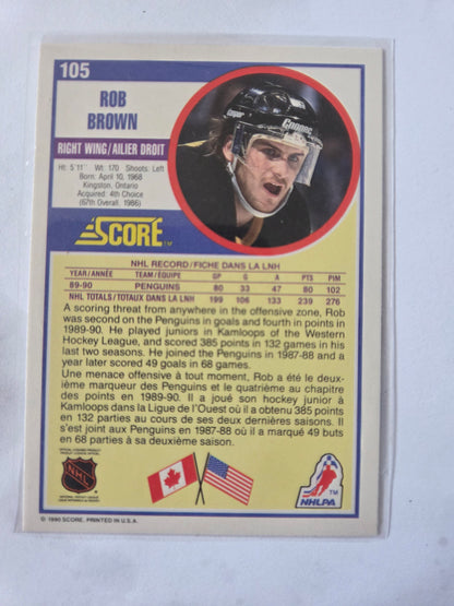 Rob Brown NHL Score #105 [Pittsburgh Penguins]