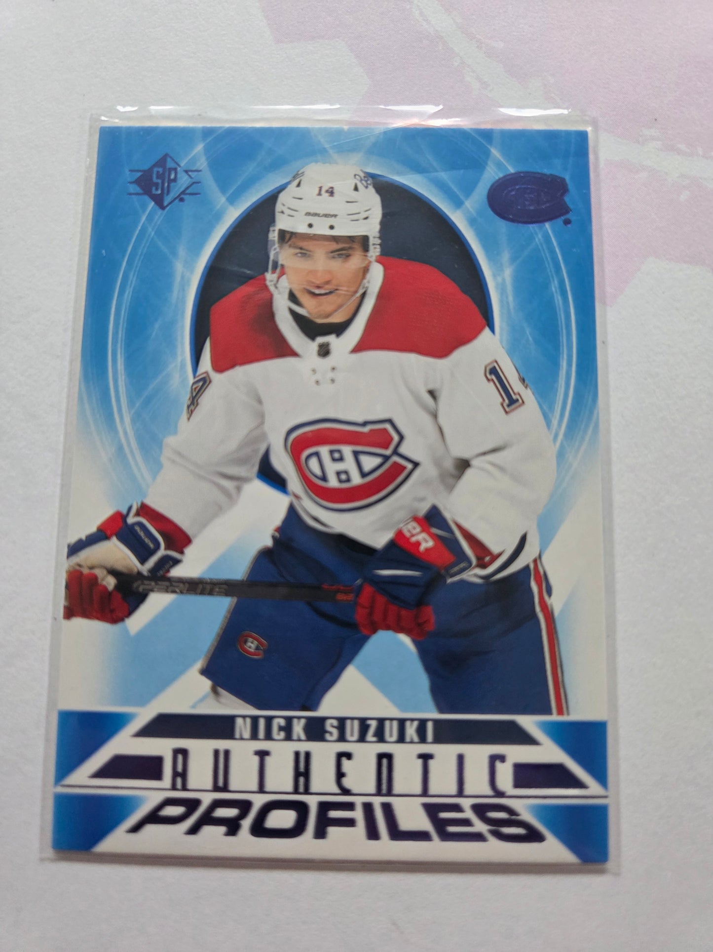 Nick Suzuki SP Hockey Blue Authentic Profiles [Montreal Canadians]