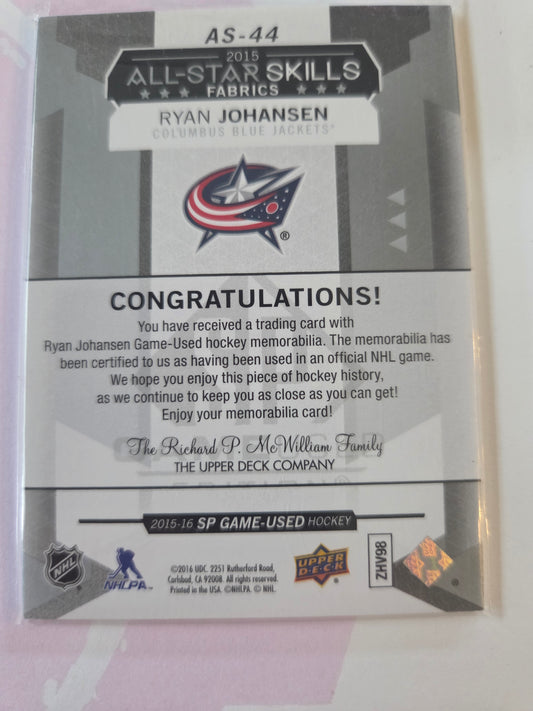 Ryan Johansen SP Game-Used Hockey 2015 All-Star Fabrics [Columbus Blue Jackets]
