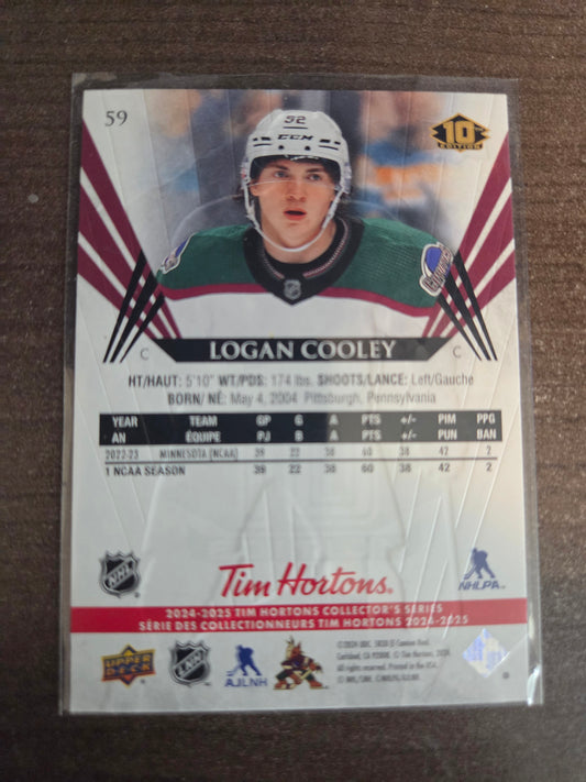 Logan Cooley Upper Deck 10th Edition #59 [Arizona Phoenix Coyotes]