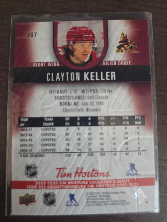 Clayton Keller Tim Hortons Upper Deck #107 [Arizona Phoenix Coyotes]