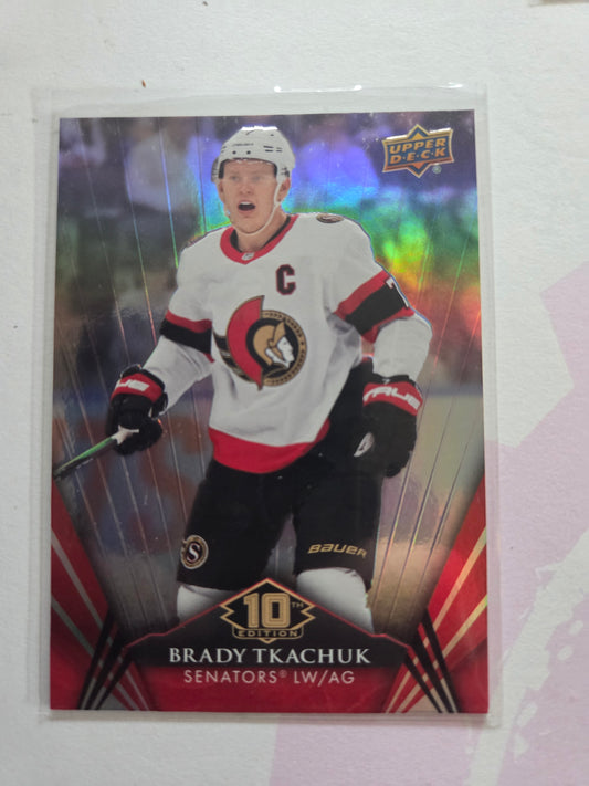 Brady Tkachuk Upper Deck 10th Edition #21 [Ottawa Senators]