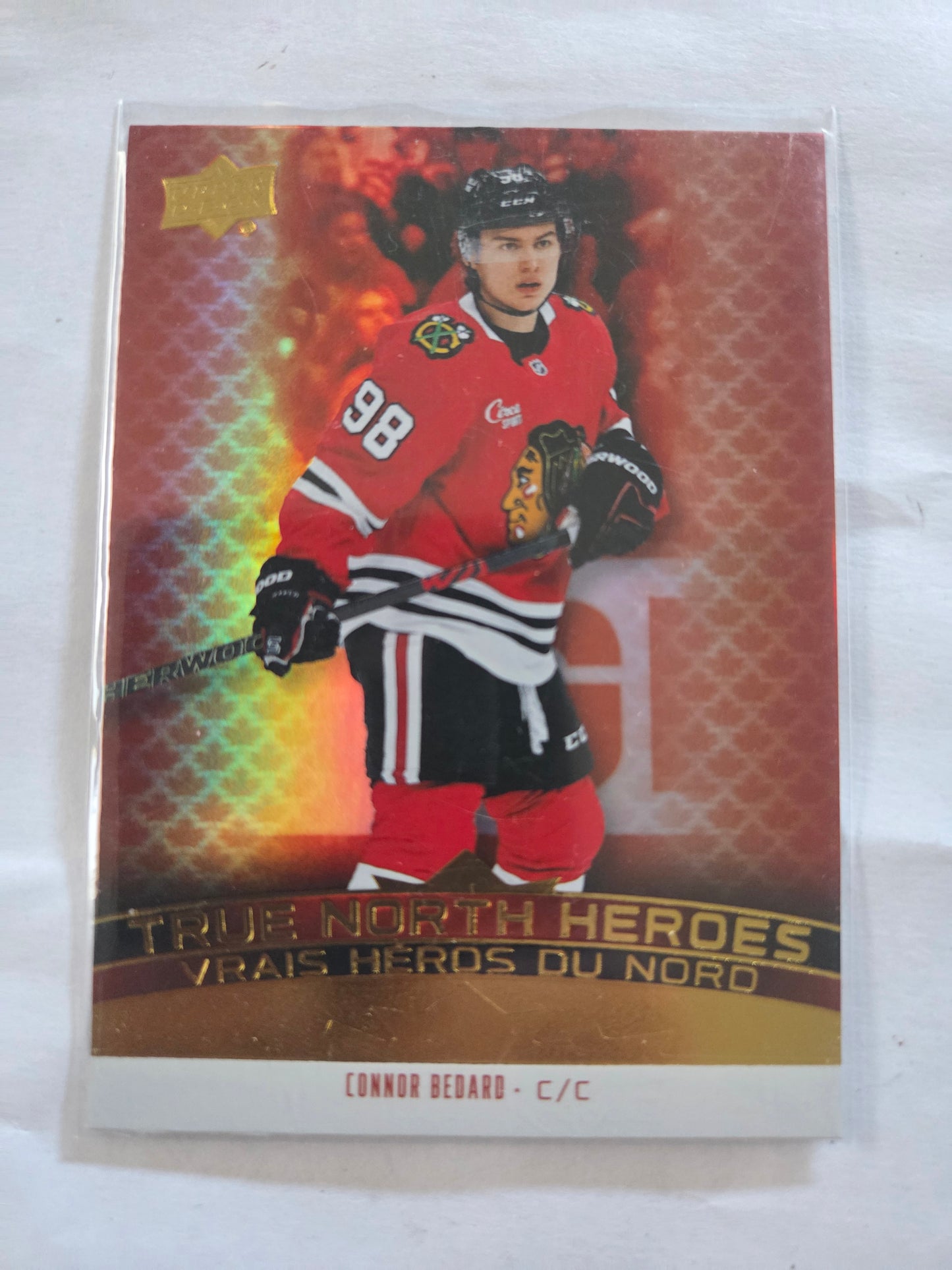 Connor Bedard Upper Deck True North Heroes [Chicago Blackhawks]
