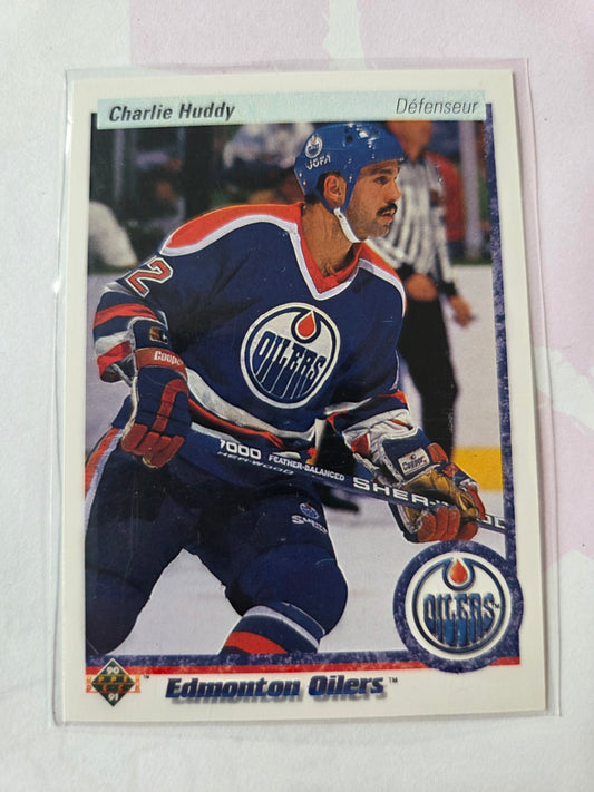 Charlie Huddy 90/91 Upper Deck #341 [Edmonton Oilers]