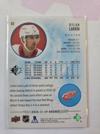 Dylan Larkin Blue SP Hockey #80 [Detroit Red Wings]