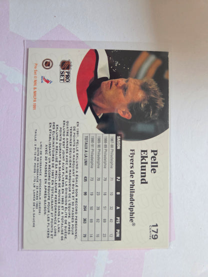 Pelle Eklund French NHL Pro Set #179 [Philadelphia Flyers]