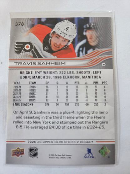 Travis Sanheim Upper Deck Series 2 #378 [Philadelphia Flyers]