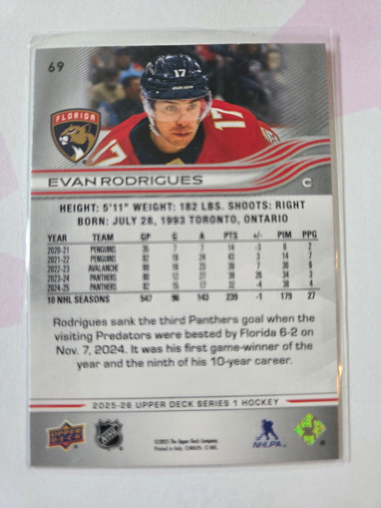 Even Rodrigues Upper Deck Series 1 #69 [Florida Panthers]