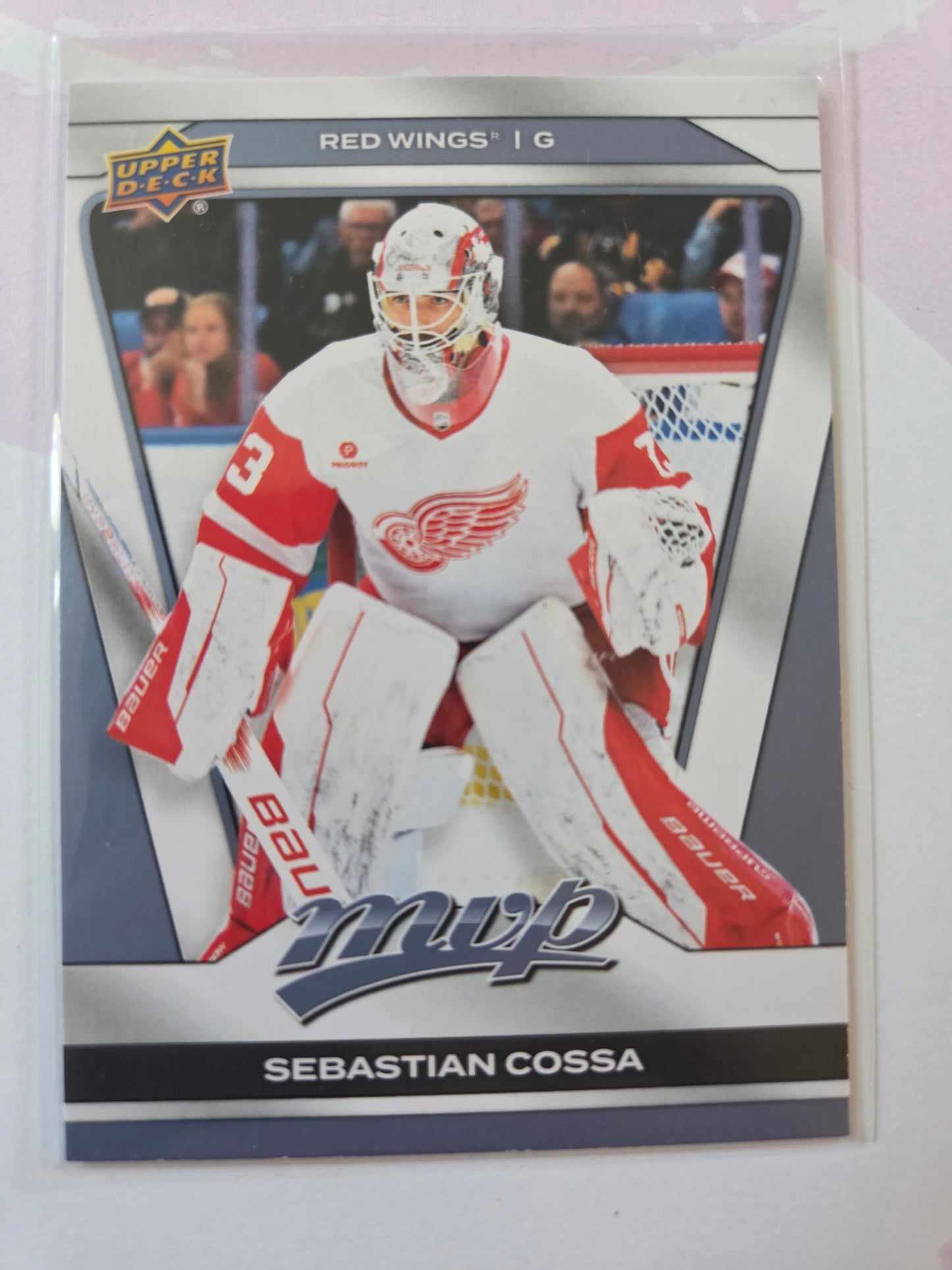 Sebastian Cossa Upper Deck MVP Hockey #60 [Detroit Red Wings]