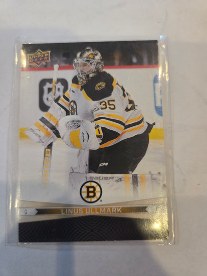 Linus Ullmark/Hampus Lindholm Tim Hortons Upper Deck #24 [Boston Bruins]