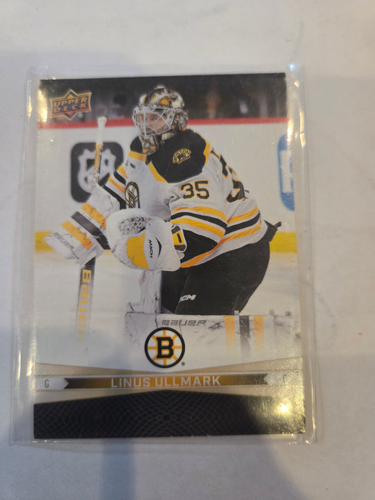 Linus Ullmark/Hampus Lindholm Tim Hortons Upper Deck #24 [Boston Bruins]