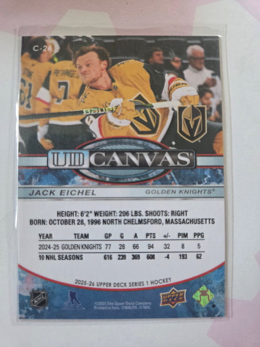 Jack Eichel Upper Deck Series 1 UD Canvas [Las Vegas Golden Knights]