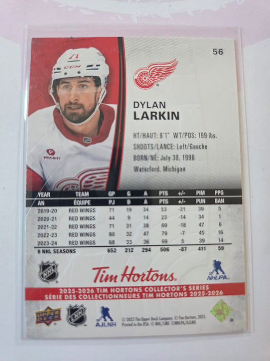 Dylan Larkin Tim Hortons Upper Deck #56 [Detroit Red Wings]