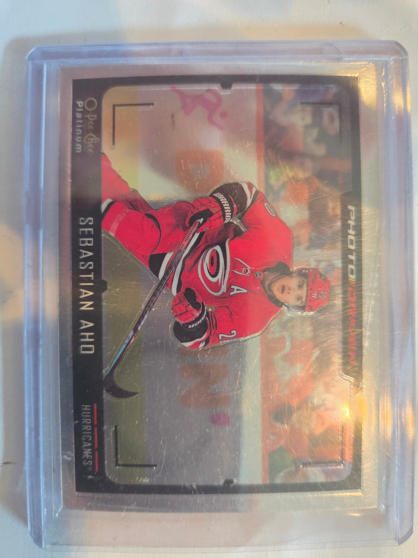 Sebastian Aho O-Pee-Chee Platinum Photo Driven [Carolina Hurricanes]