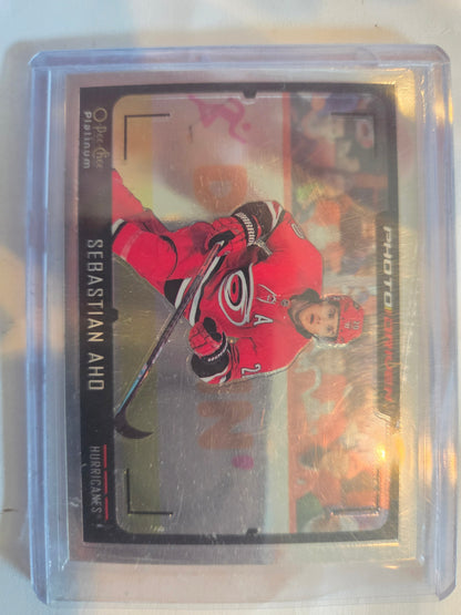 Sebastian Aho O-Pee-Chee Platinum Photo Driven [Carolina Hurricanes]