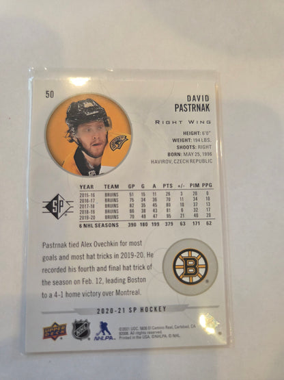 David Pastrnak 20/21 SP HOCKEY #50 [Boston Bruins]