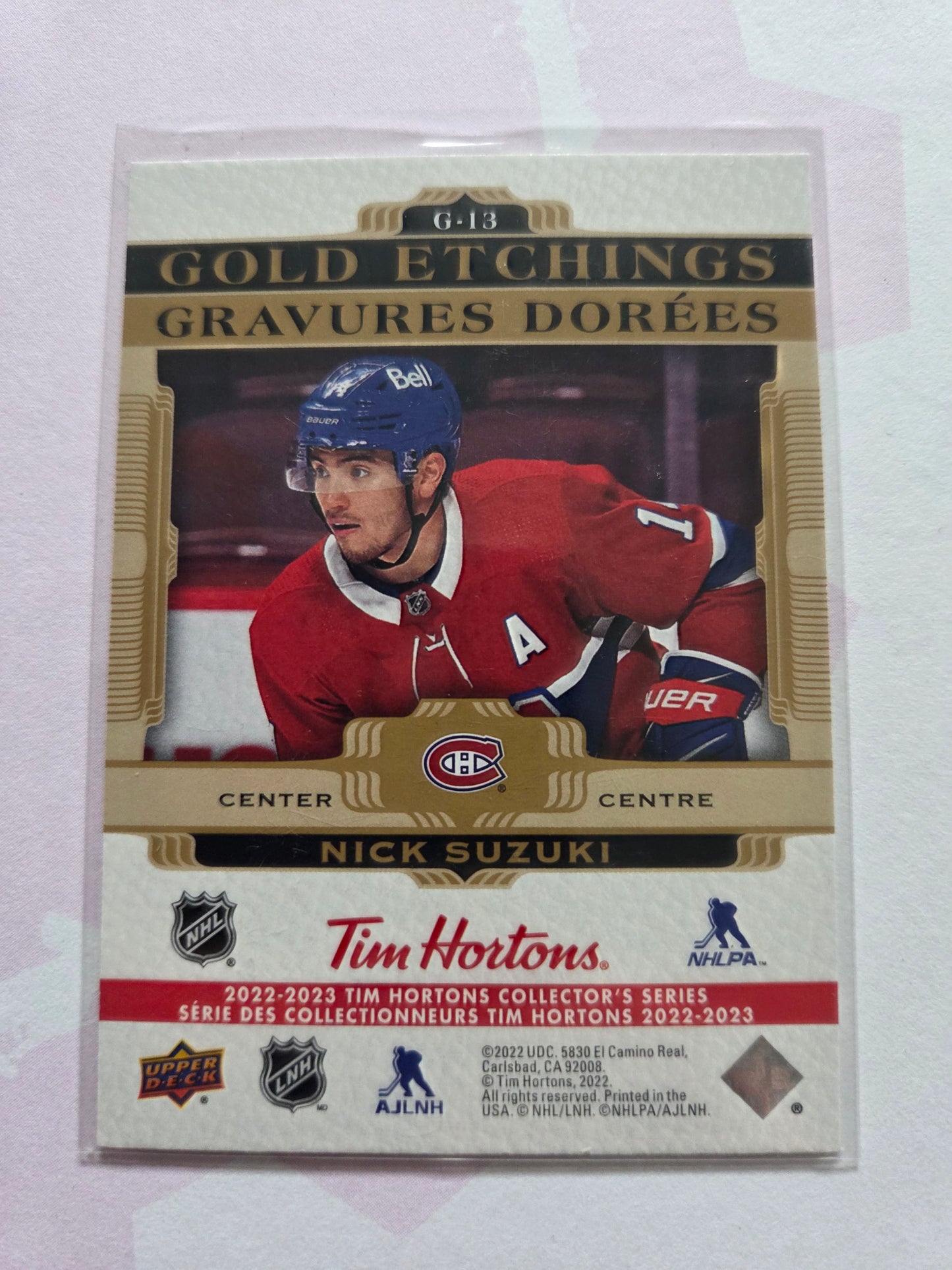 Nick Suzuki Upper Deck Gold Etchings [Montreal Canadians]