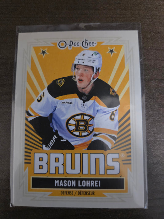 Mason Lohrei O-Pee-Chee #354 [Boston Bruins]