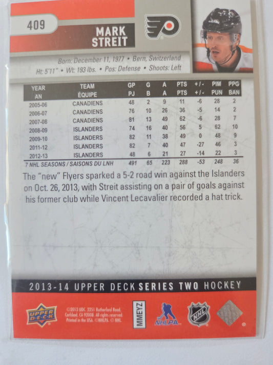 Mark Streit Upper Deck Series Two Hockey #409 [Philadelphia Flyers]