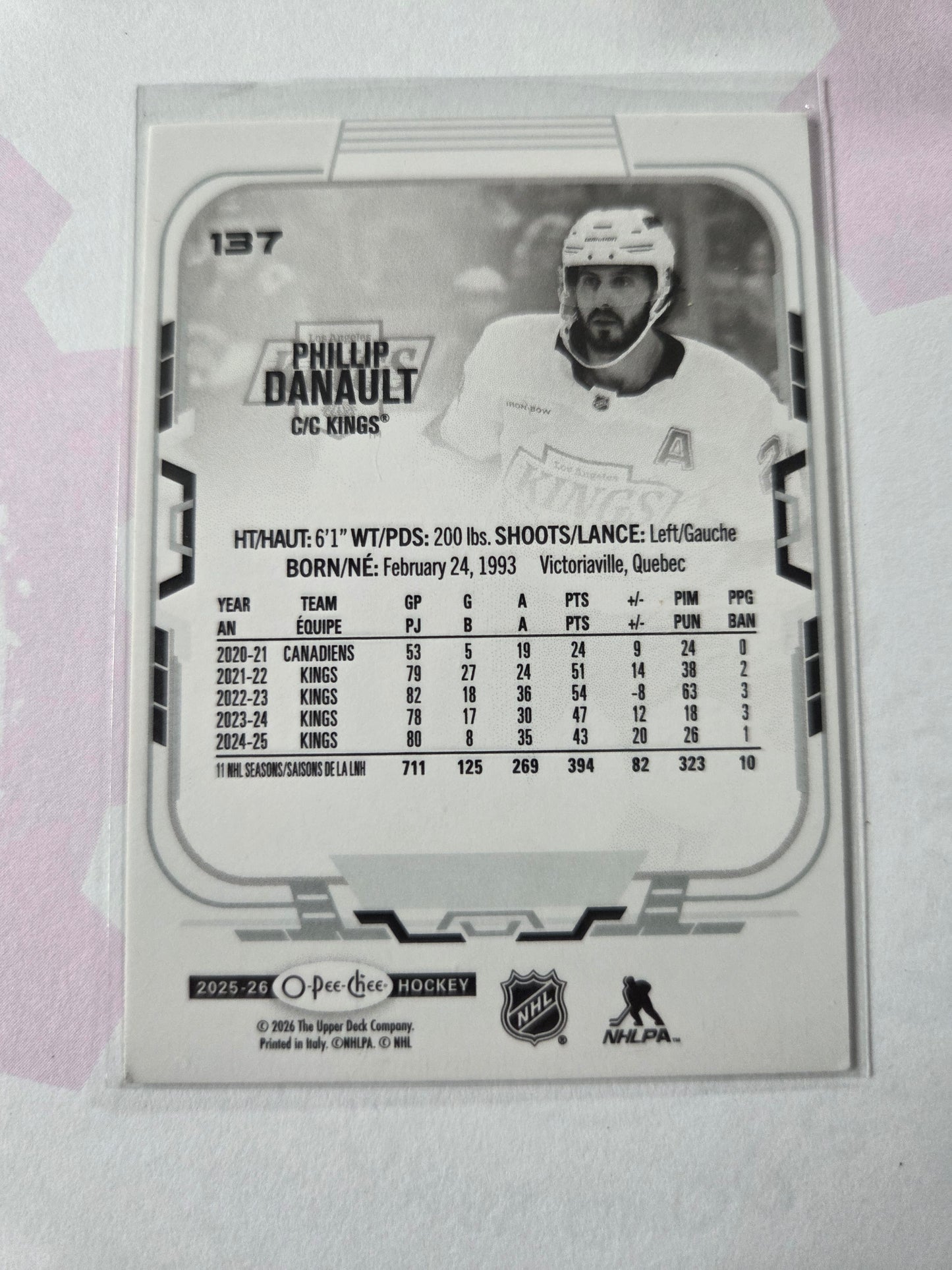 Phillip Danault O-Pee-Chee Hockey #137 [Los Angeles Kings]