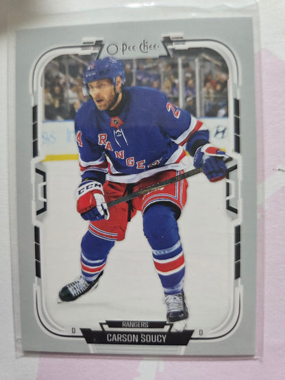 Carson Soucy O-Pee-Chee Hockey #423 [New York Rangers]