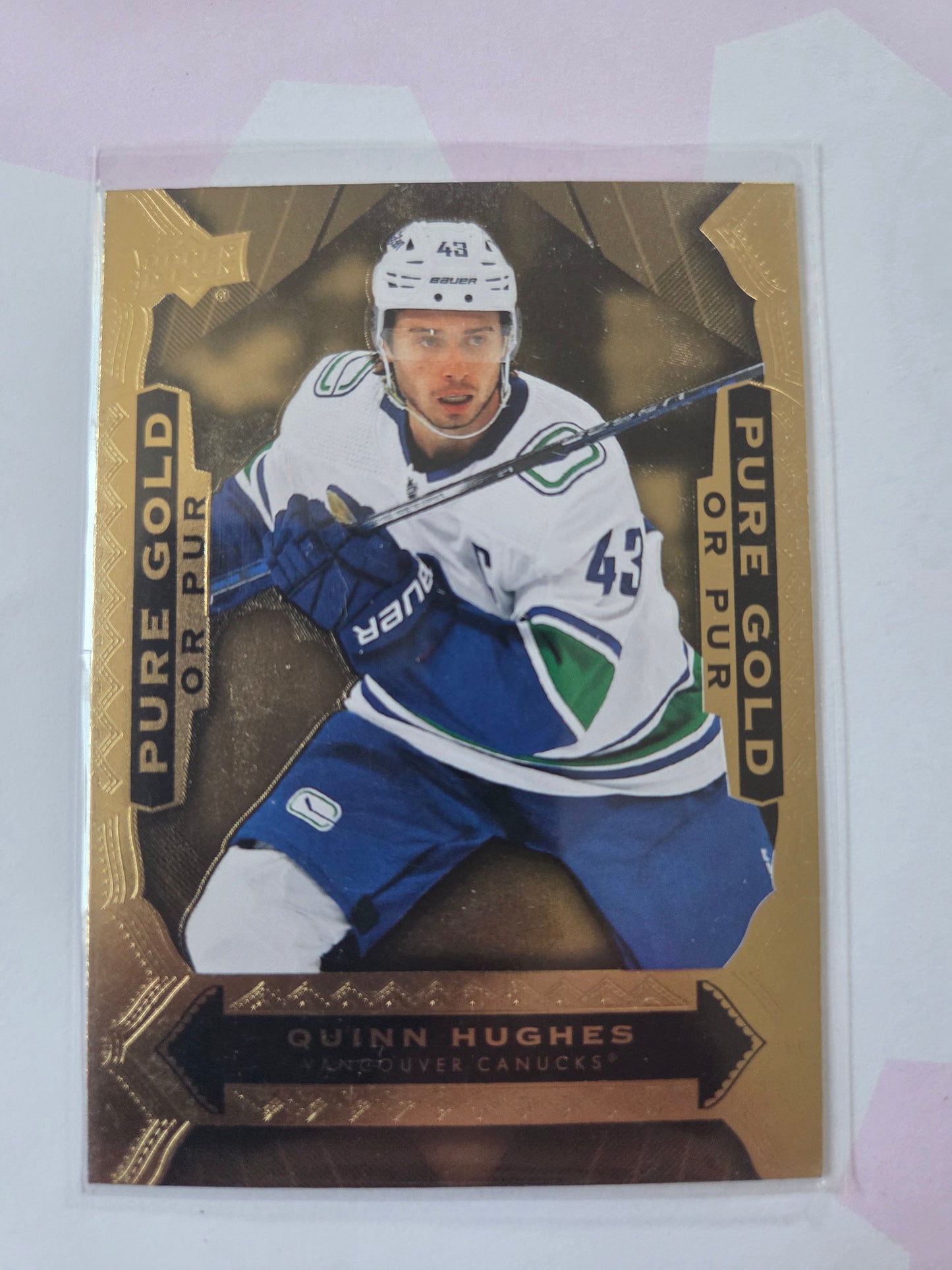 Quinn Hughes Upper Deck Pure Gold [Vancouver Canucks]
