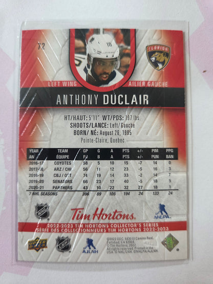 Anthony Duclair Upper Deck Tim Hortons #72 [Florida Panthers]