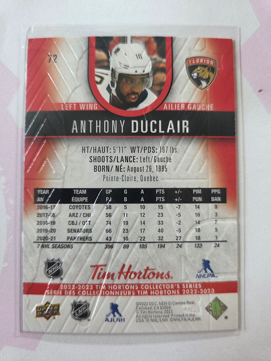 Anthony Duclair Upper Deck Tim Hortons #72 [Florida Panthers]