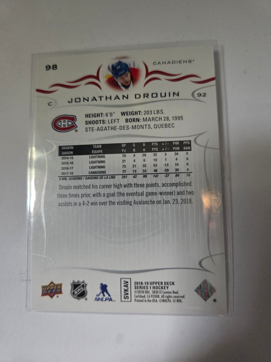 Jonathan Drouin Upper Deck Series 1 #98 [Montreal Canadians]
