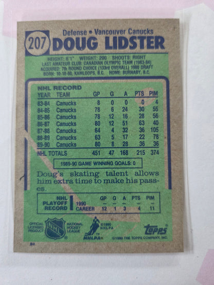 Doug Lidster NHL Topps #207 [Vancouver Canucks]