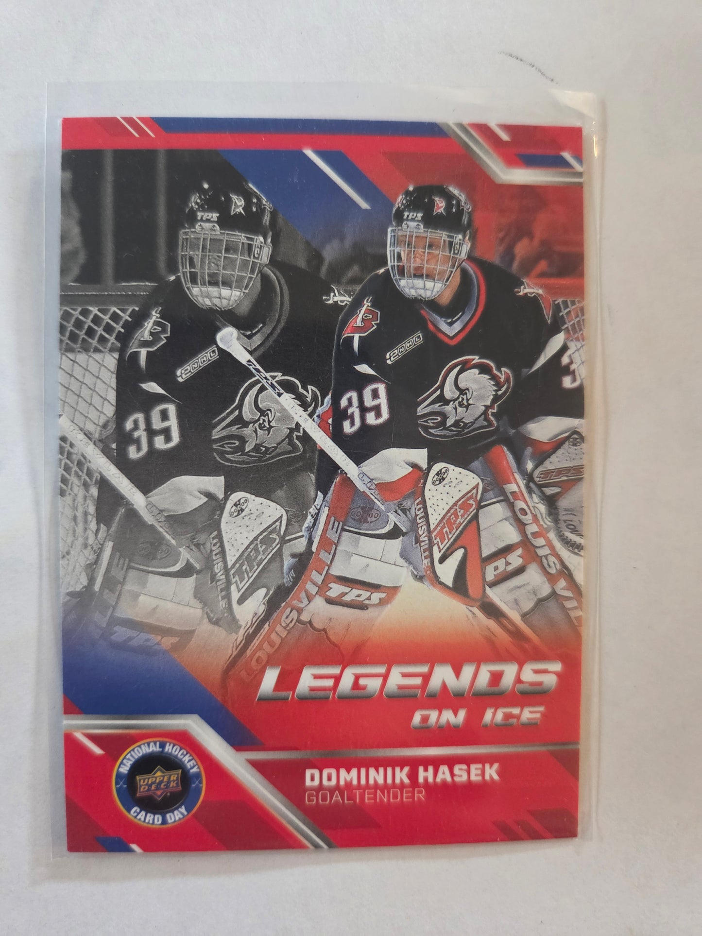 Dominik Hasek Upper Deck Legends on Ice National Card Hockey Day [Buffalo Sabres]