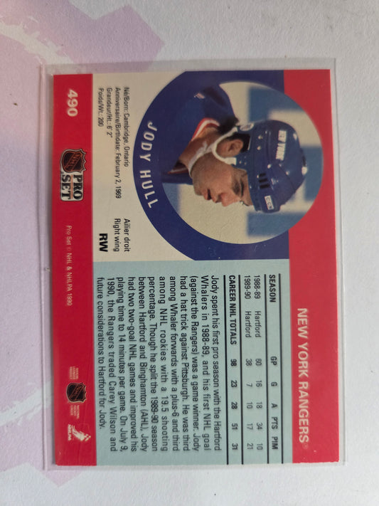 Jody Hull NHL Pro Set #490 [New Jersey Devils]